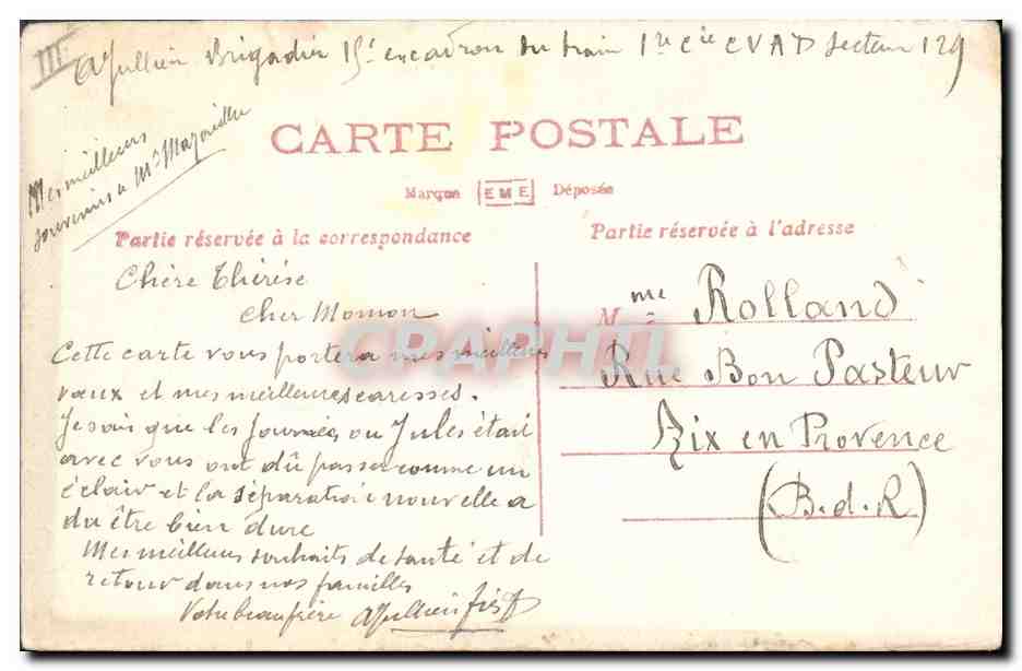 Diverse nazioni — Buon Anno — Cartolina postale militare — Verso