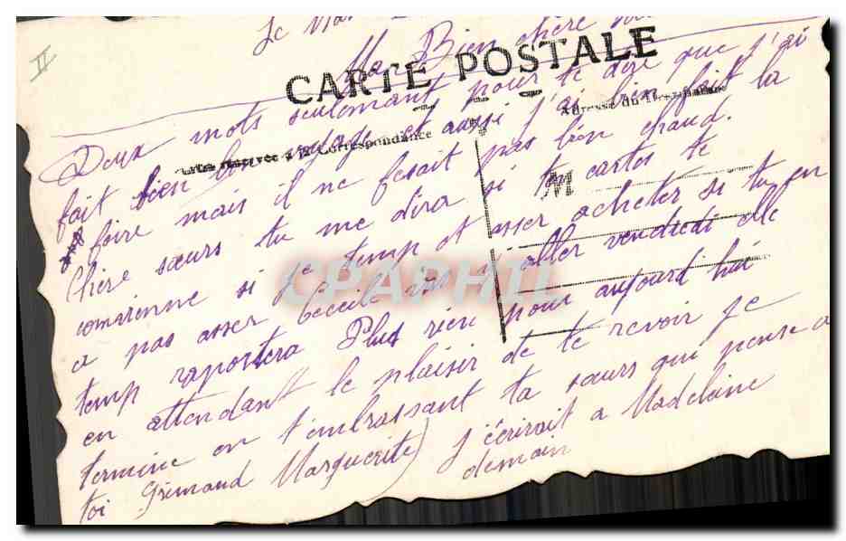 Château sous la neige — illustration de Noël — éditeur inconnu — Verso