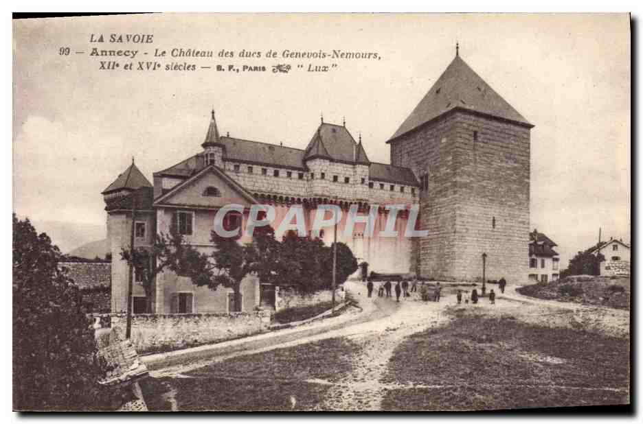 CPA Chateau des ducs de Genevois Nemours Annecy