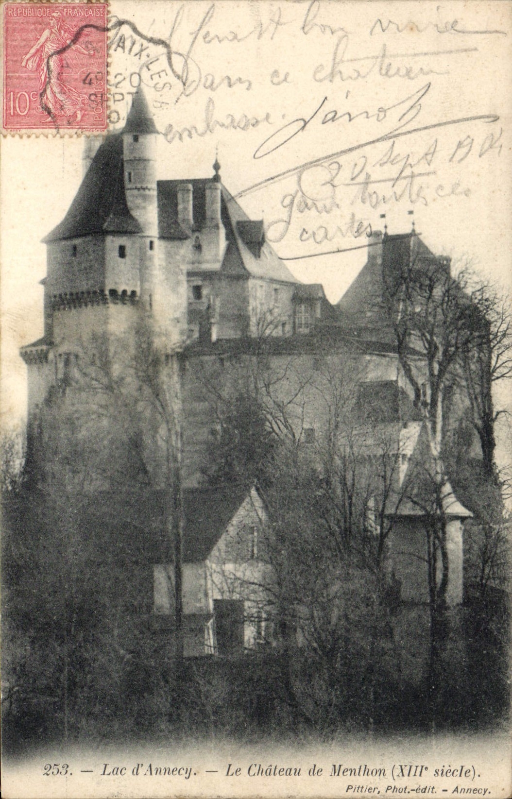 CPA Chateau de Menthon Lac d'Annecy