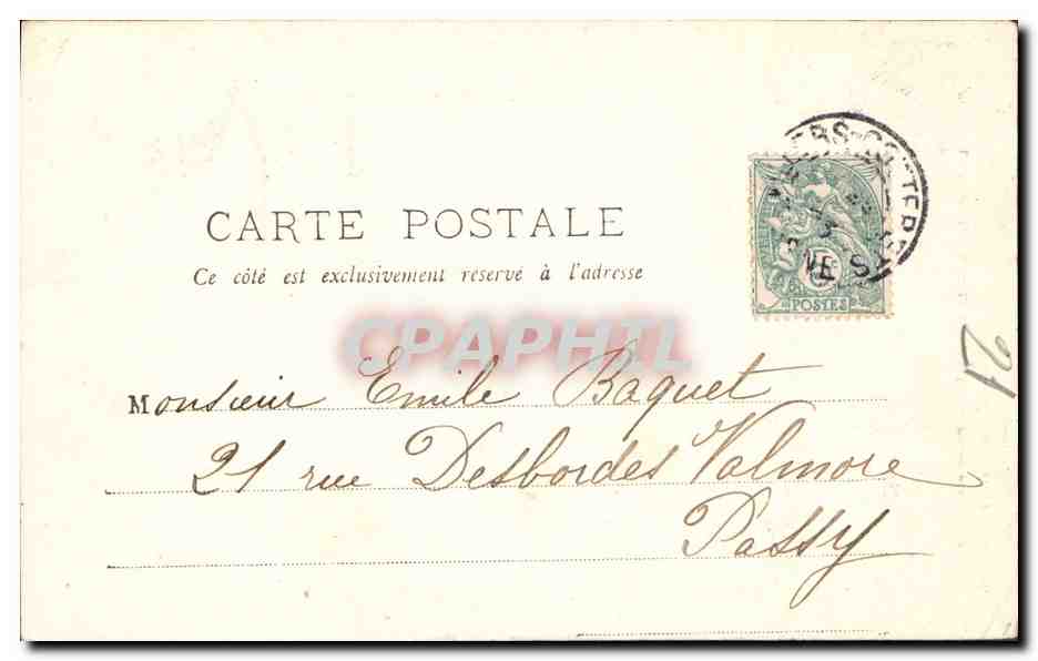 CPA La Ferte Milon Le vieux Chateau  — Rückseite