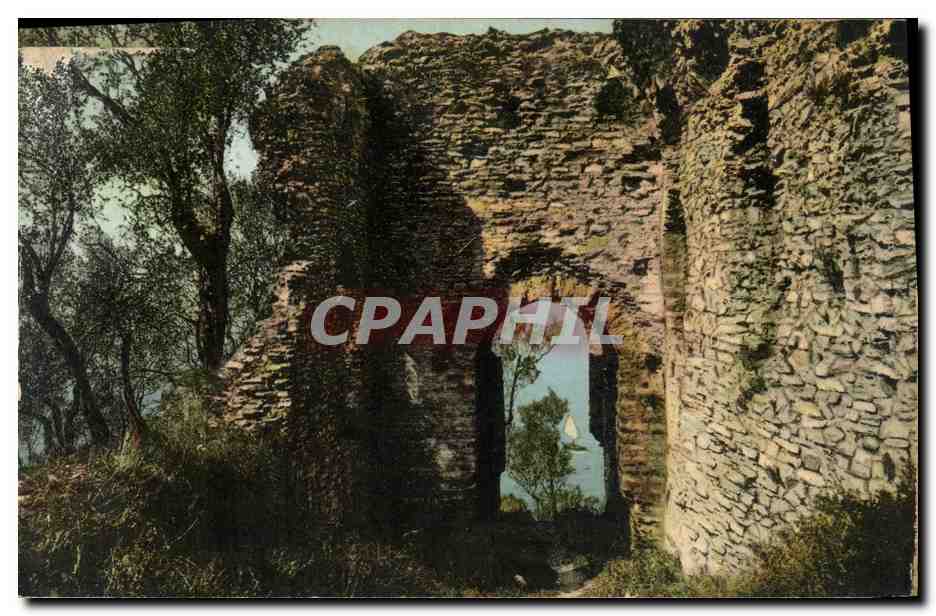 CPA Chateau Lago du Garda Sirmione Grotta di Catullo 