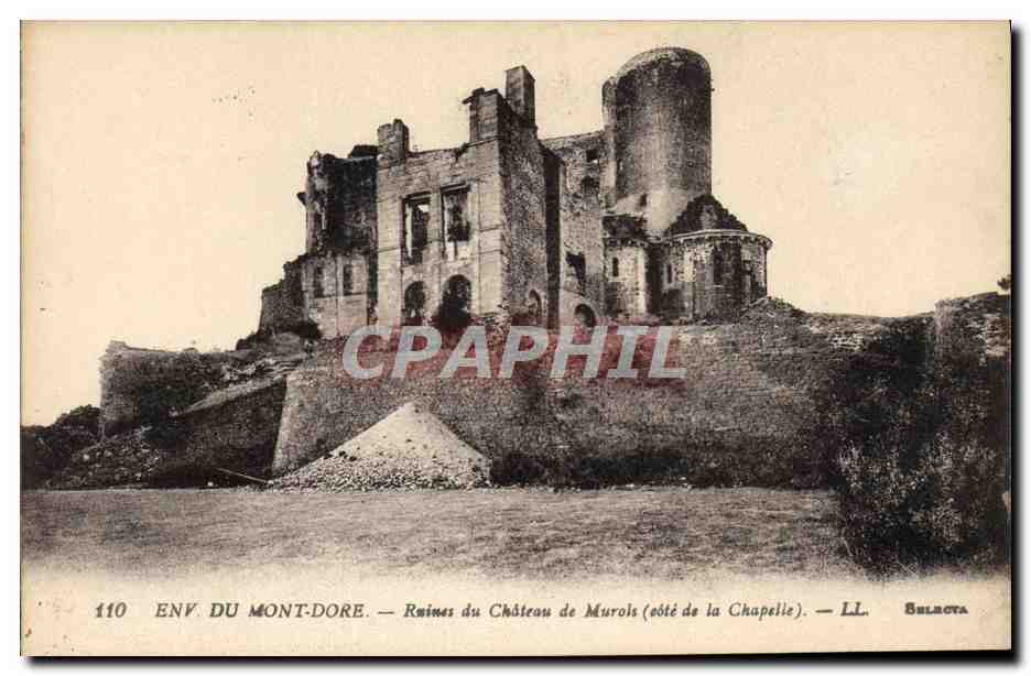 CPA Environs du Mont Dore Ruines du Chateau de Murols Cote de la Chapelle