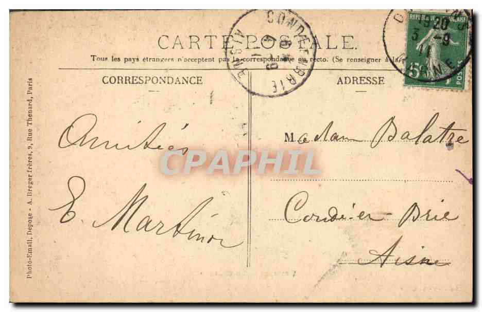 Dormans — The Castle — Edition Ch. Hélie — Back