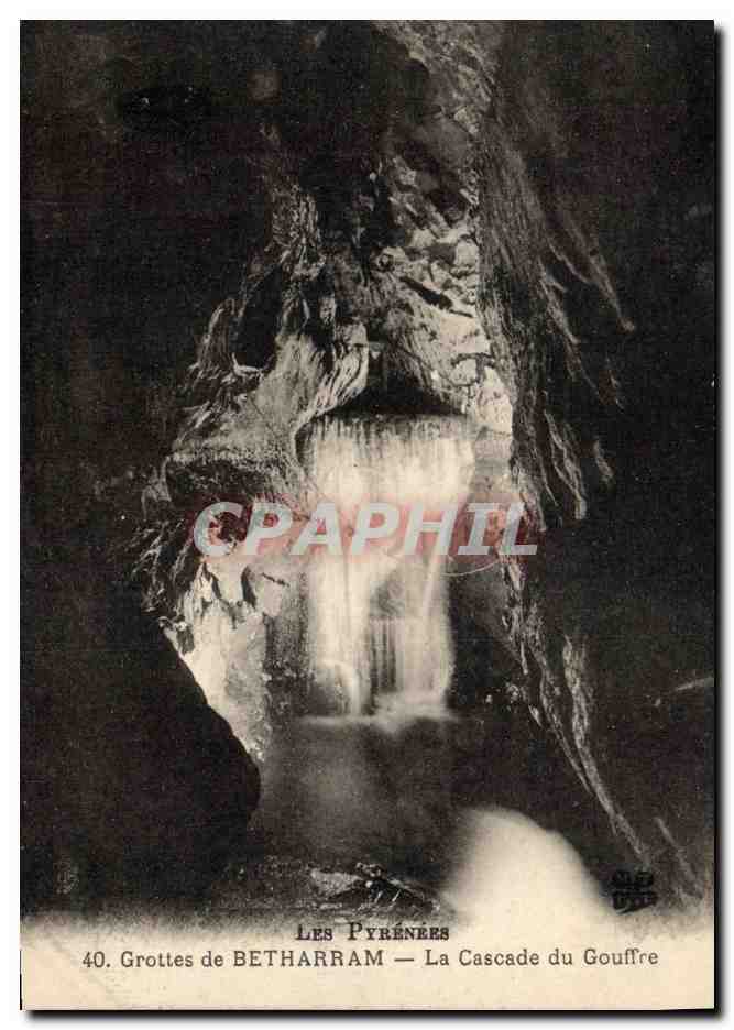 CPA Grotte Grottes de Betharram La cascade du gouffre