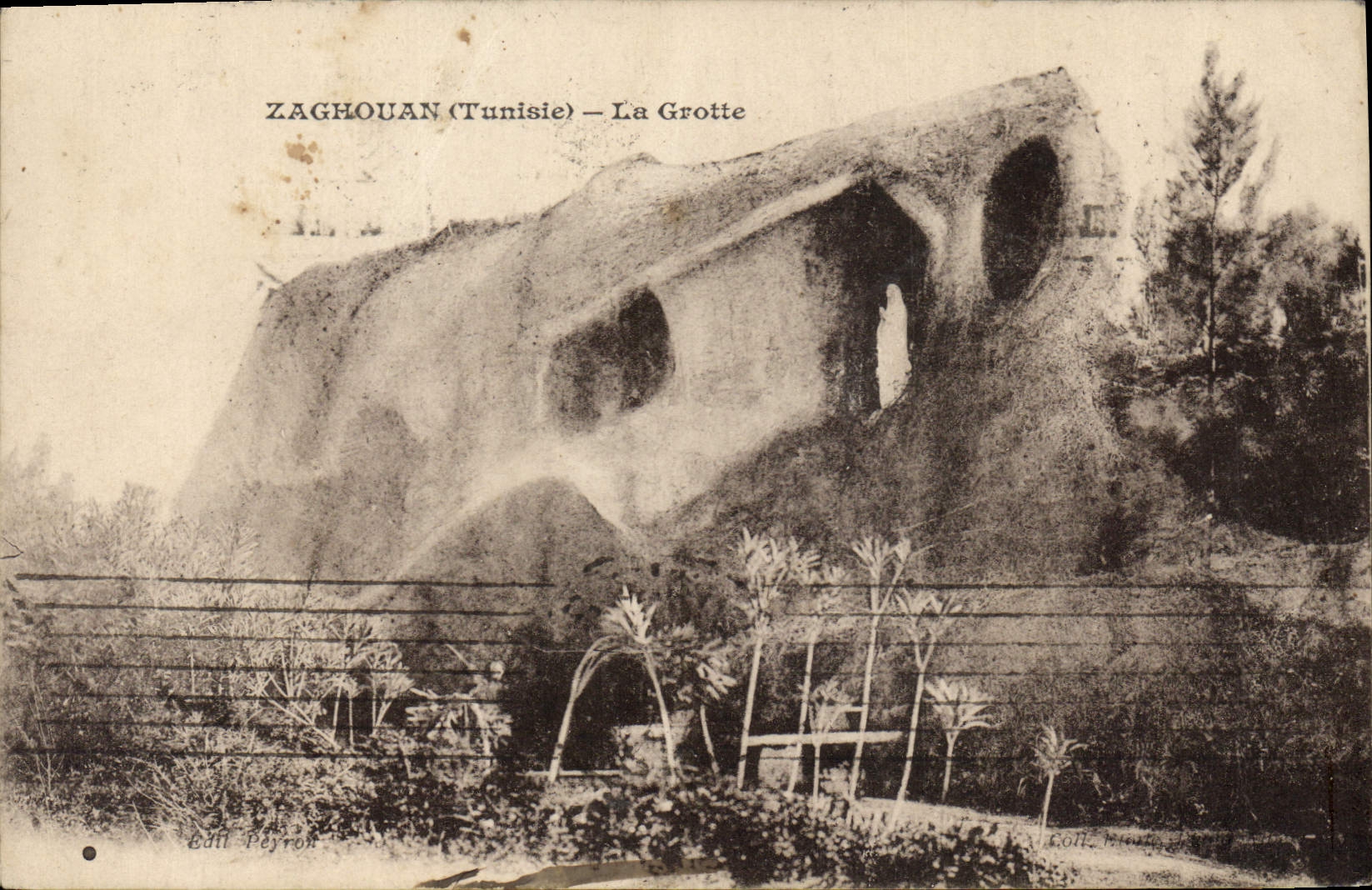 CPA Grotte Grottes Zaghouan Tunisie 