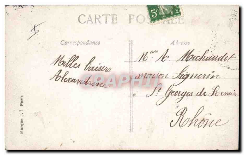 CPA Fantaisie Enfant Poupee Joyeux Noel — Rückseite