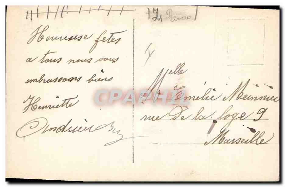 CPA Fantaisie Enfant Poupee Noel — Rückseite