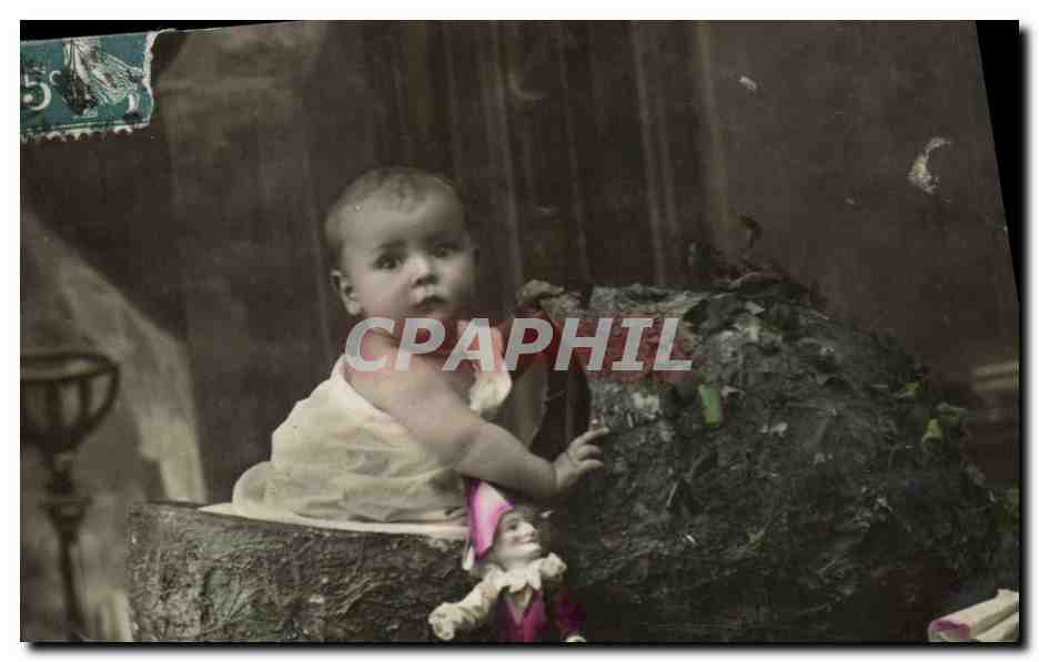 CPA Fantaisie Enfant Poupee 