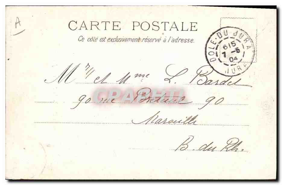Dole - Le Palais de Justice — éditeur F. Chalons-Saonnex, n°42 — Verso