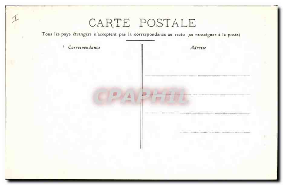 CPA Palais de Justice Dijon — Verso