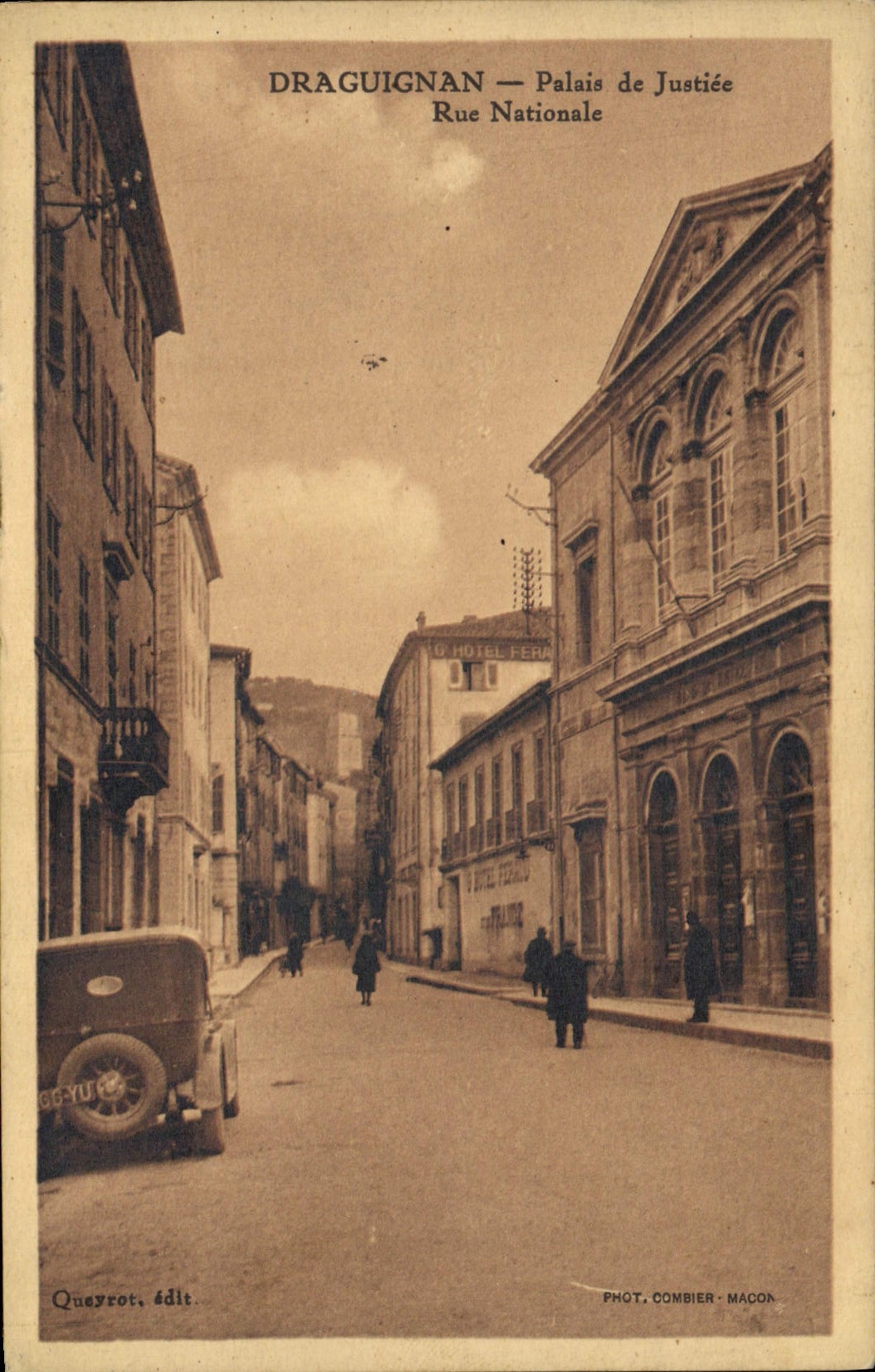 CPA Palais de Justice Rue Nationale Draguignan