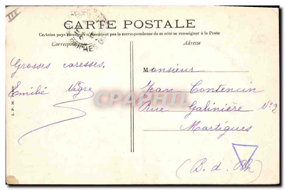 Le "Carnot", Cuirassé d'Escadre — Édition d'Art Pl. d'Armes, Toulon — Reverso
