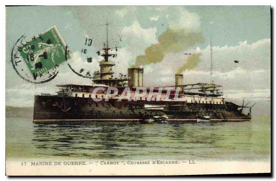 Marine de Guerre - "Carnot", Cuirassé d'Escadre — LL