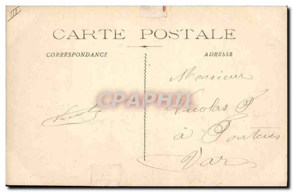 CPA Bateau de Guerre Conde Croiseur Cuirasse — Verso