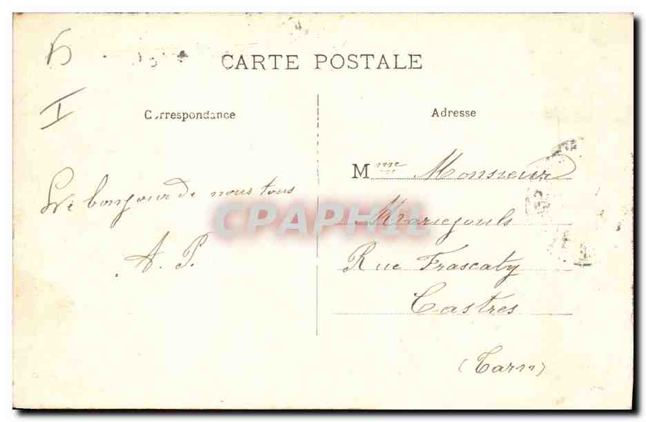 CPA Prefecture Limoges — Verso
