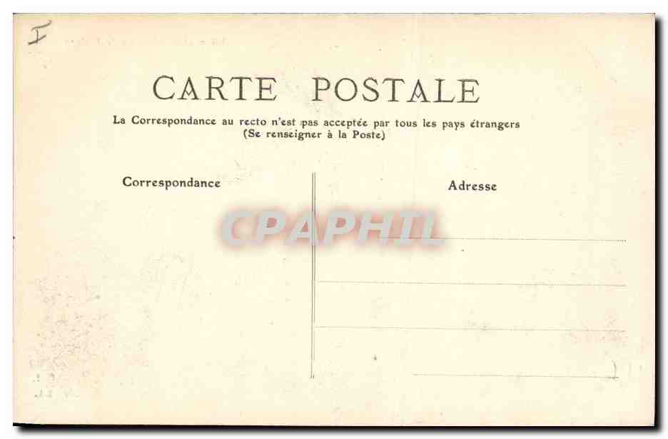 CPA Prefecture Limoges — Verso