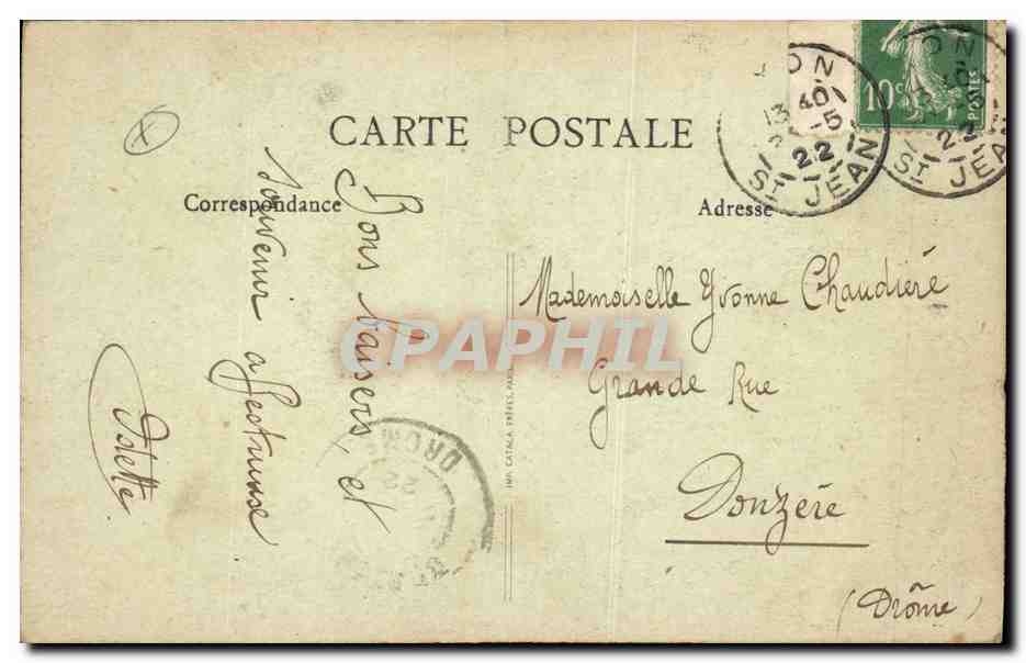CPA Prefecture Lyon  — Verso