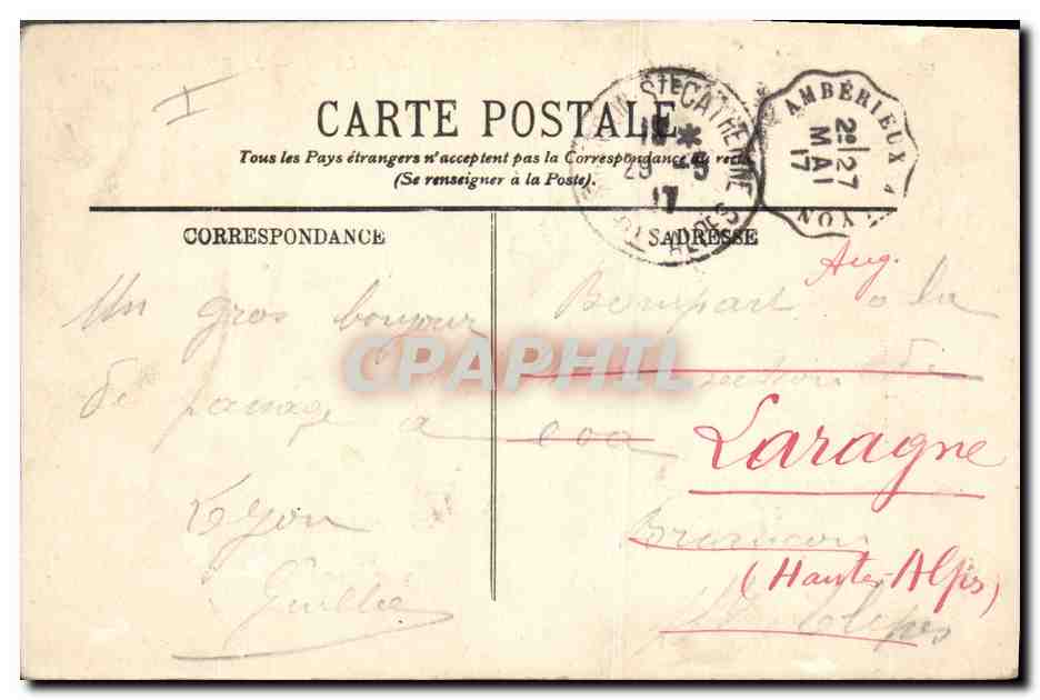 CPA Lyon Prefecture  — Rückseite