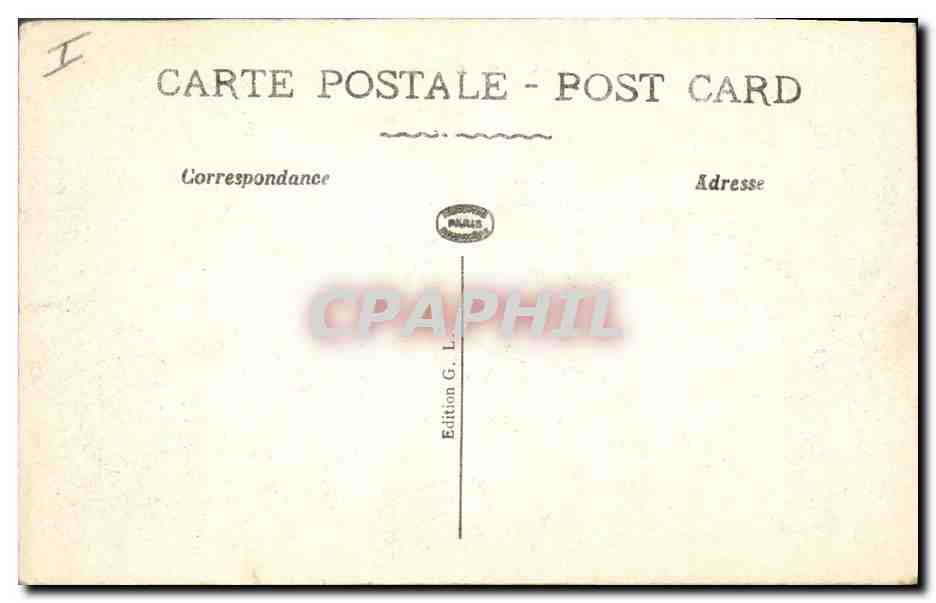 CPA Prefecture Lille — Verso