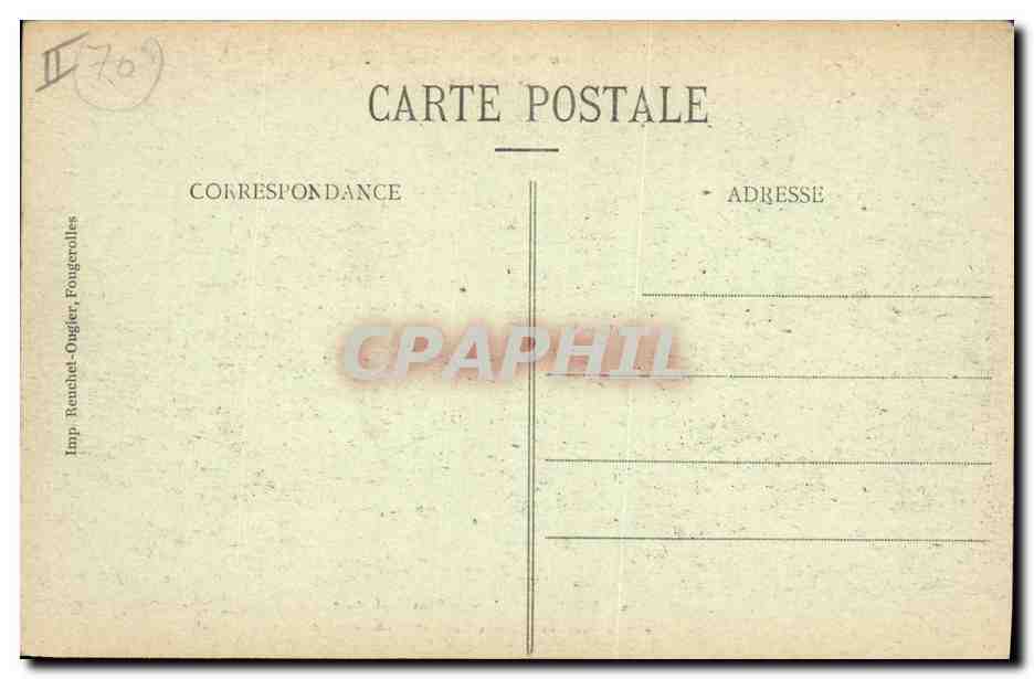 CPA Hotel de la Sous Prefecture Lure Installe dans les batiments de l'ancienne abbaye — Verso
