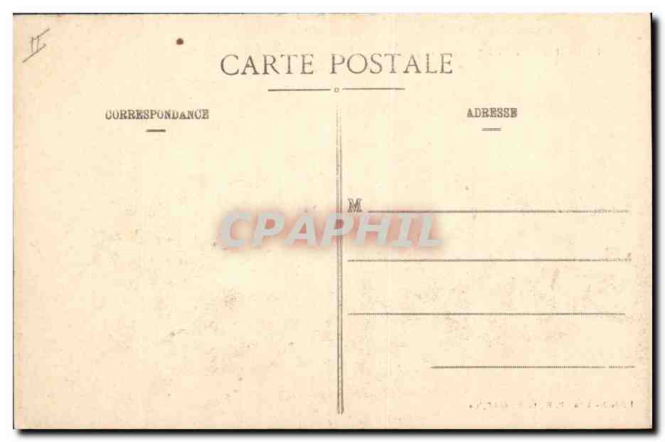 CPA Luneville La Sous Prefecture incendiee — Verso