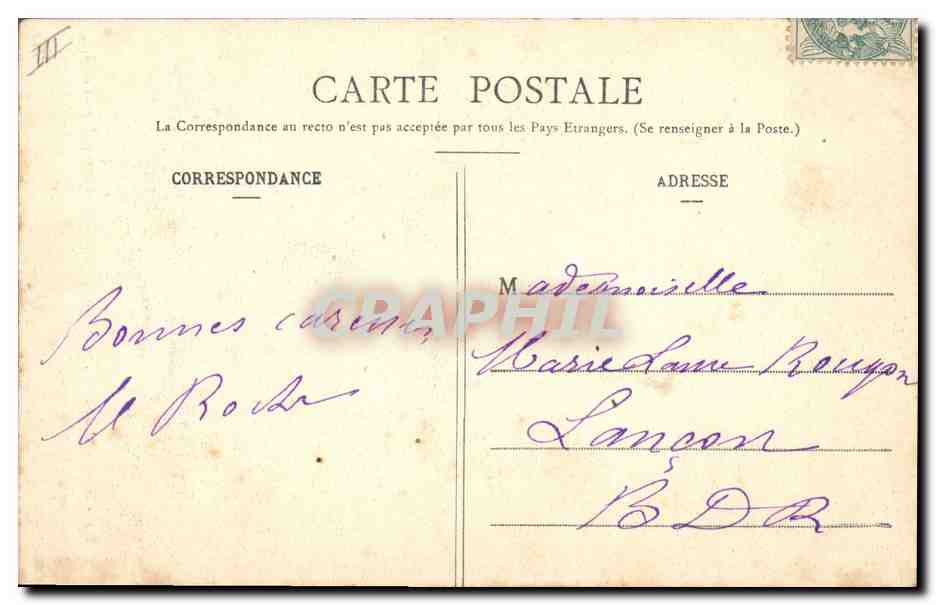 CPA Folklore Enfants — Verso