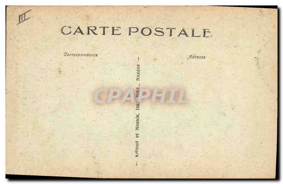 CPA Folklore Bretagne Costumes de Guemene sur Scorff L'ingenue — Verso