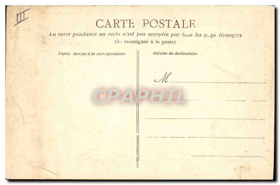 CPA Folklore Guemene sur Scorff Costume de fete  — Verso