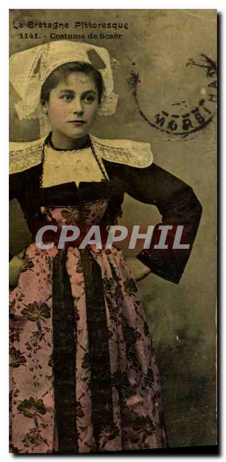 CPA Folklore Costume de Scaer