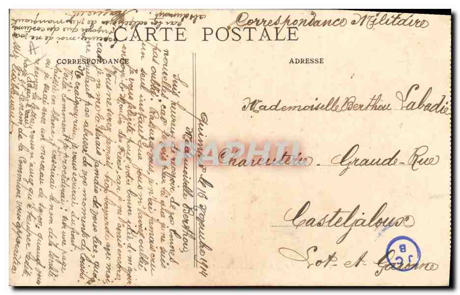 CPA Folklore Quimper Rafraichissement apres la danse de la Gavotte — Verso
