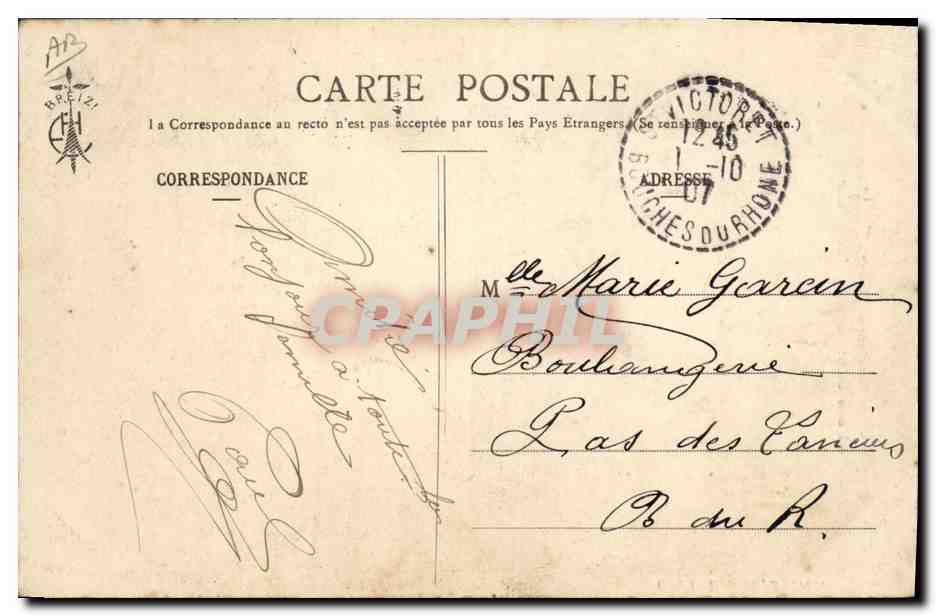 CPA Folklore La duchesse Anne de Bretagne et ses demoiselles d'honneur  — Verso