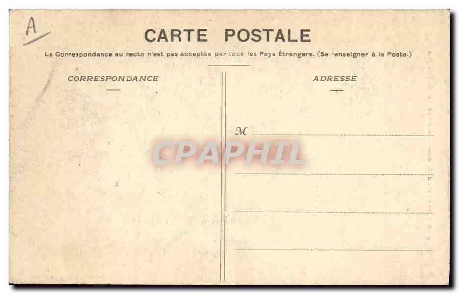 CPA Folklore Jeune fille de la montagne Environs de Huelgoat — Verso