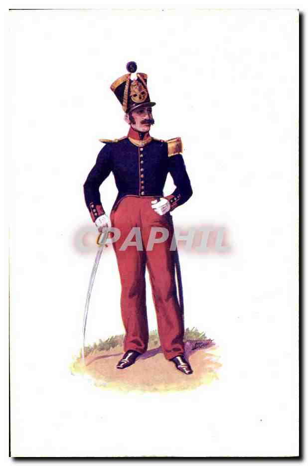 CPA Militaria Musee Marechal Franchet d'Esperey Alger  Algerie Infanterie de ligne 1830 Officier
