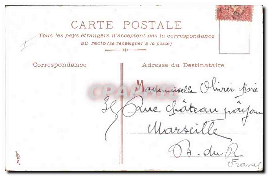 Rouget de l'Isle chantant la Marseillaise — scène historique — éditeur 'A. Lévy' n° 102 — Rückseite