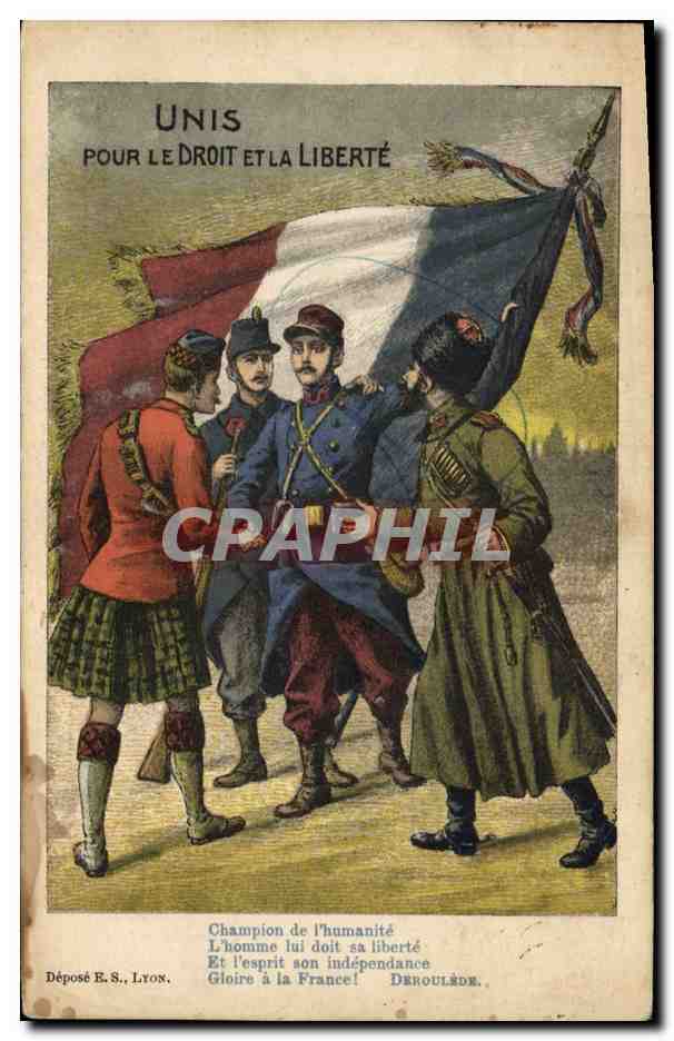 CPA Militaria Unis pour le Droit et la Liberte