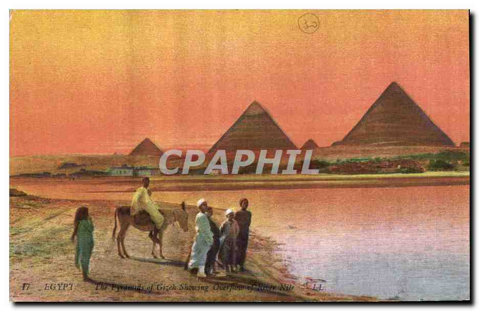 Égypte — Les Pyramides de Gizeh avec débordement du Nil — LL n°17