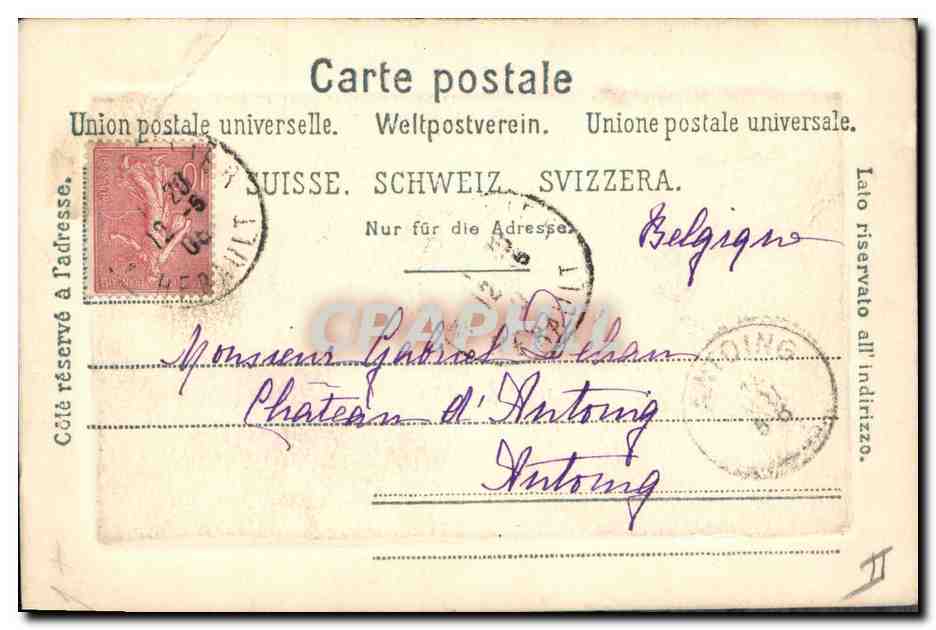 Deux enfants — dessin et message manuscrit — éditeur inconnu — Reverso