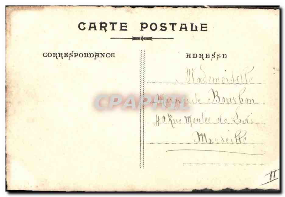 Lyon — Bonnes Pâques — Carte postale de Pâques 1915 — Achterkant