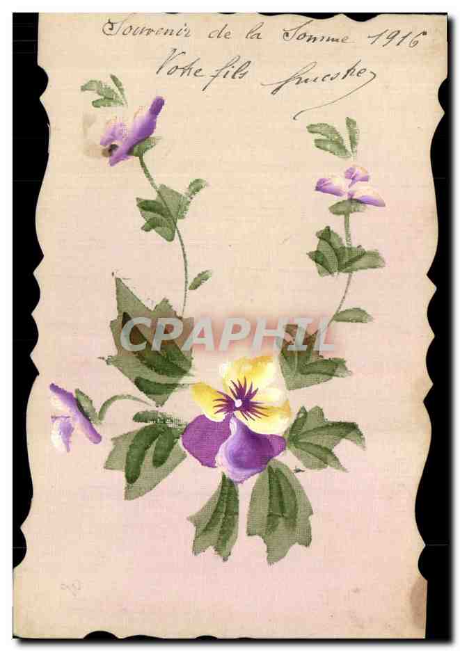 Pansées — Souvenir de la Somme 1916 — éditeur inconnu