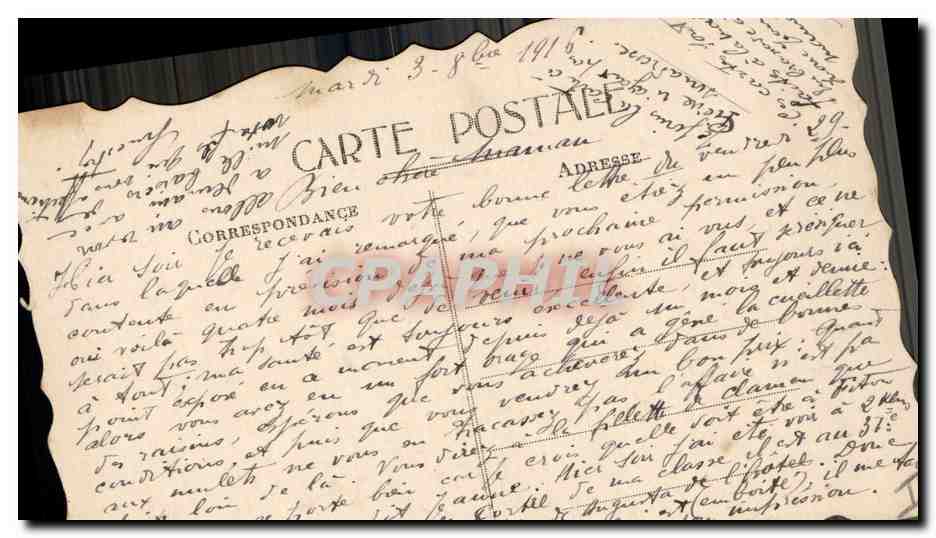 Pansées — Souvenir de la Somme 1916 — éditeur inconnu — Reverso
