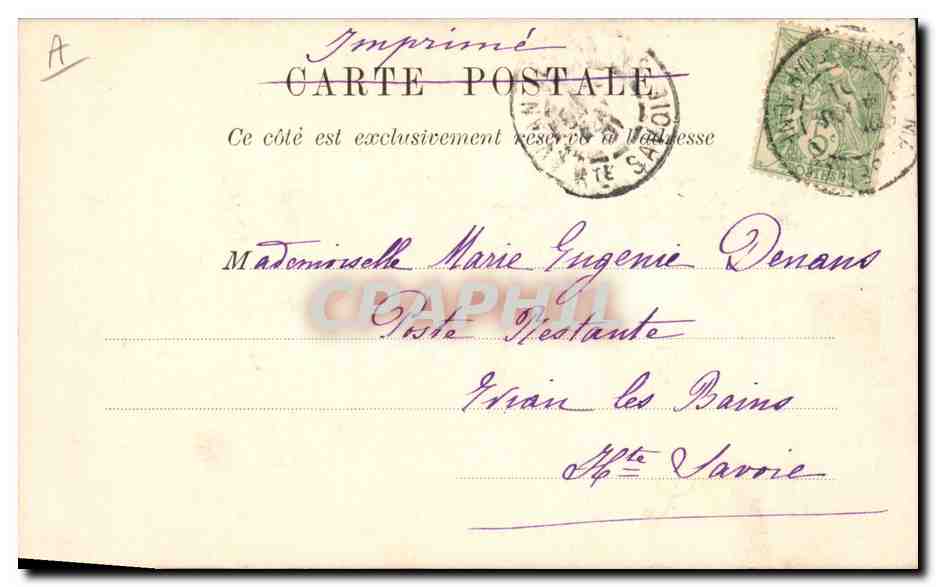 Ferme et animaux — dessin coloré — Imprimerie Postale — Achterkant