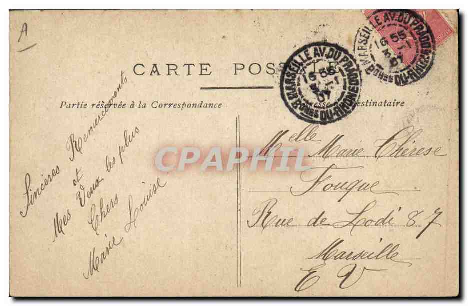Branche de houx — Bonne Année — éditeur inconnu, n° de série non visible — Verso