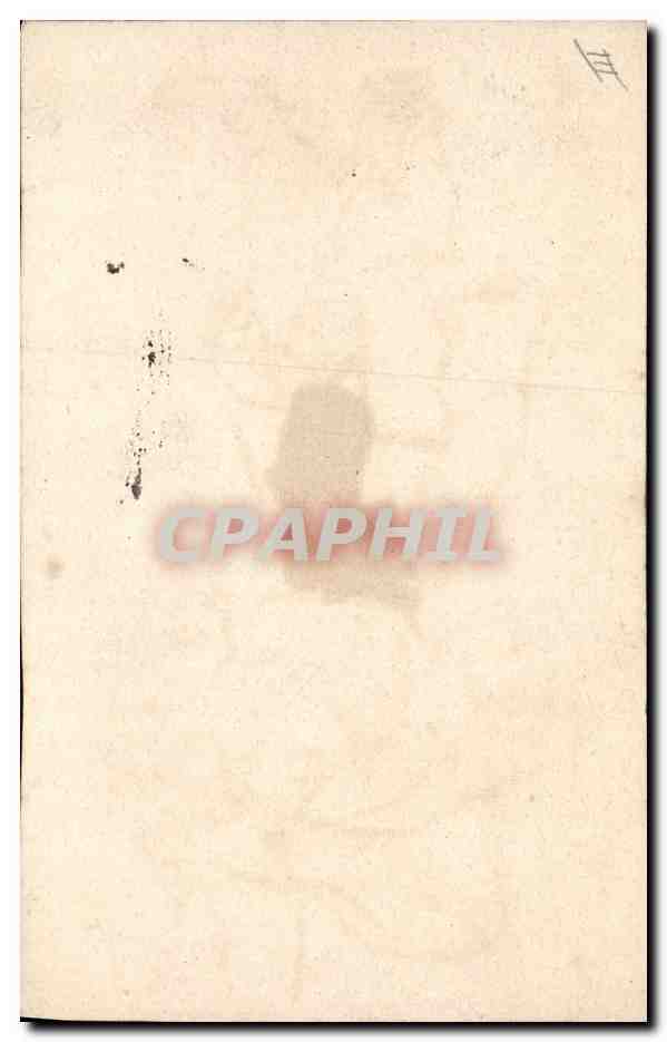 Enfant caricature — chapeau et pipe — dessin de l'artiste 'AE' — Verso
