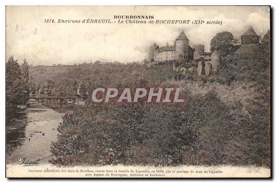 CPA Bourbonnais Environs d'Ebreuil Le Chateau de Rochefort (XII siecle) 