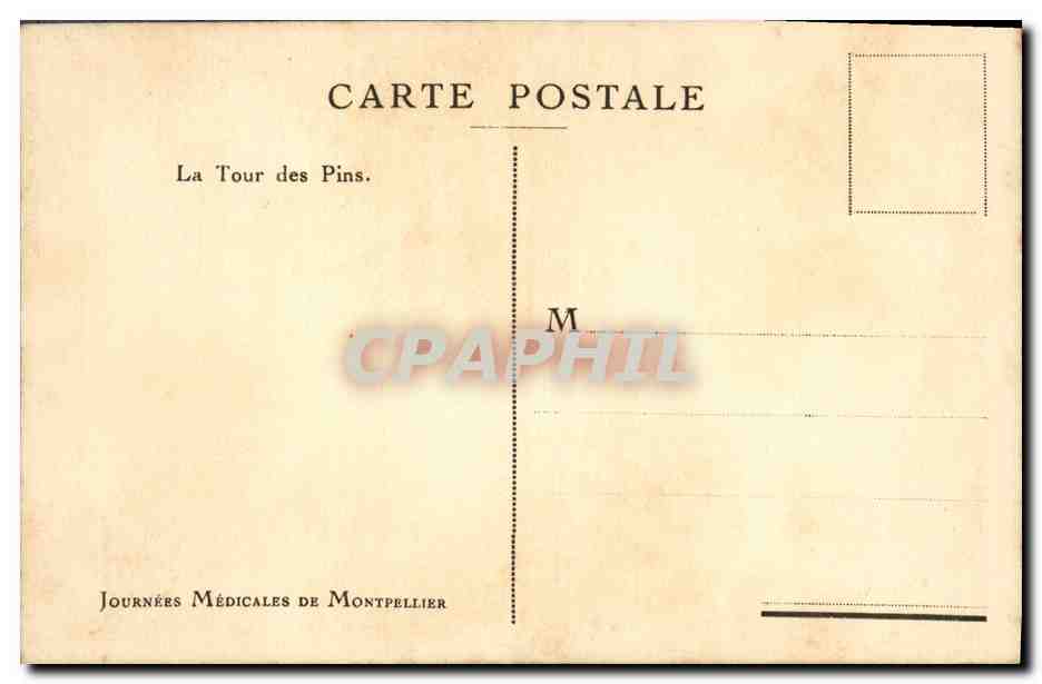 CPA La Tour des Pins  — Rückseite