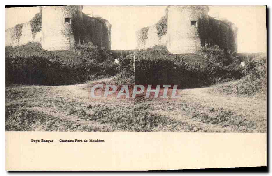 CPA Pays Basque Chateau Fort de Mauleon 