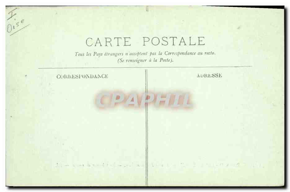 CPA Environs de Compiegne Ruines de Champlieu Le chemin de ronde  — Rückseite
