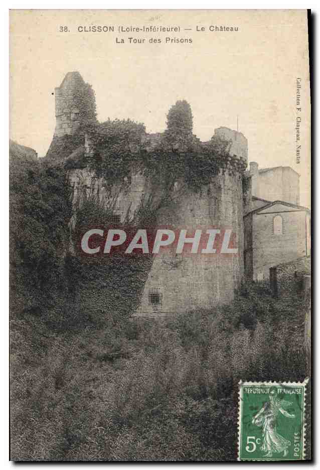 CPA Clisson (Loire Inferieur) Le chateau La tour des prisons 