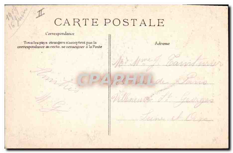 CPA Clisson (Loire Inferieur) Le chateau La tour des prisons  — Verso